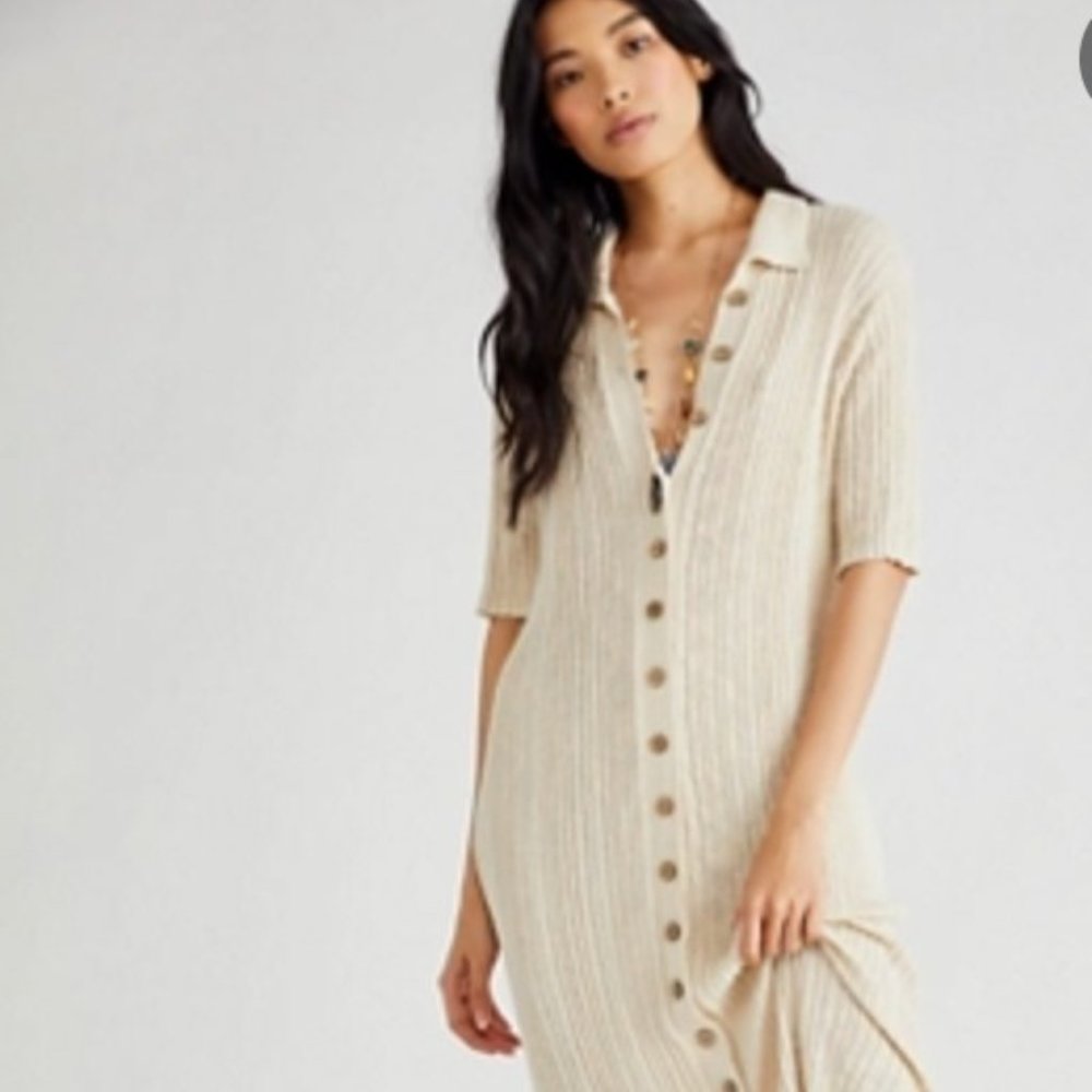 Free People Brand New Sweater Midi Dress NWT